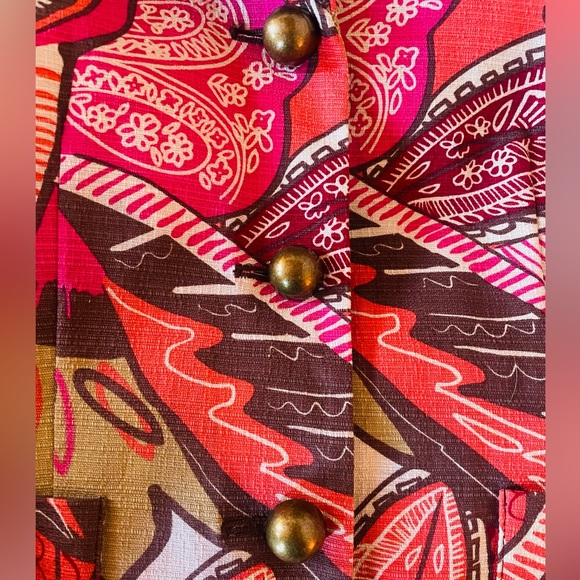 W Work to Weekend Vibrant Patterned Blazer, Sz 10! - Picture 3 of 7